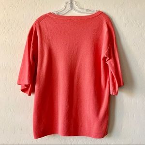 J. Crew Tops - J. CREW coral knit J. Crew Tops - J. CREW coral knit